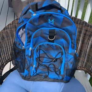 Used PB Teen blue and black backpack.